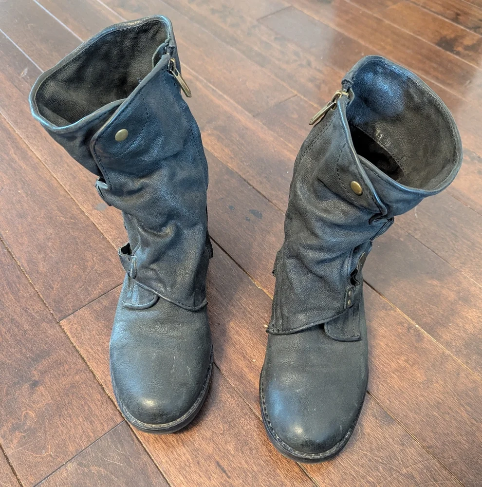 Sam Edelman Ridge Leather Moto Boot - Picture 2 of 7
